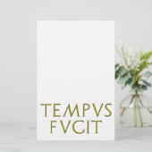 Briefpapier TEMPUS Fugit (Stehend Vorderseite)