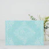 Briefpapier-Vintages Bucheinband-eisiges Briefpapier (Stehend Vorderseite)