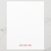 Briefpapier von Santa & Mrs. Claus (Rückseite)