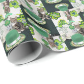 Briefpapier zum St. Patrick's Day (4 SQ) Geschenkpapier (Rolleneckpunkt)