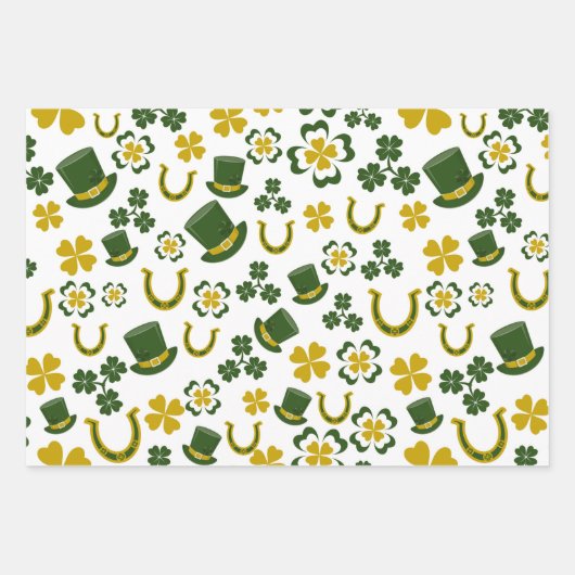 Briefpapier zum St. Patty's Day Geschenkpapier Set (Vorderseite 3)