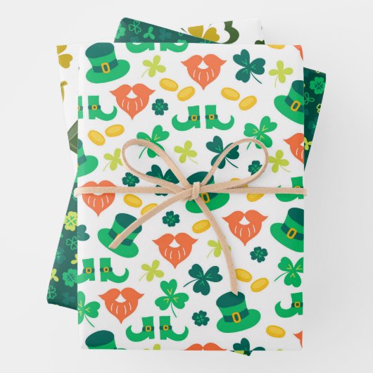 Briefpapier zum St. Patty's Day Geschenkpapier Set (Beispiel)