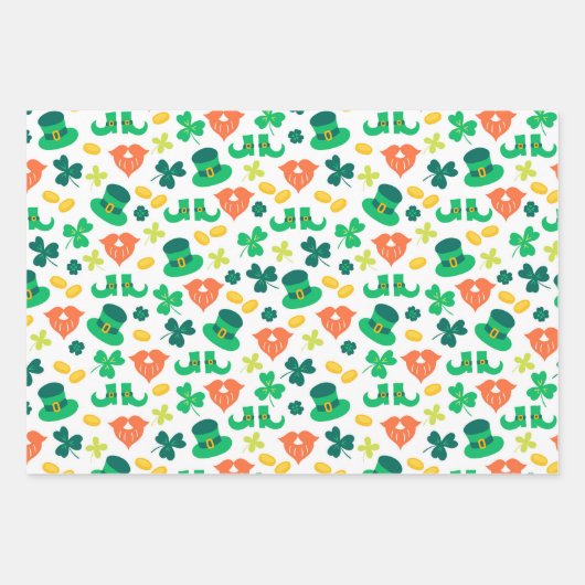 Briefpapier zum St. Patty's Day Geschenkpapier Set (Vorderseite)