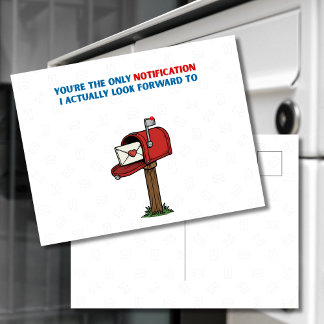 Briefpartner-Benachrichtigung Wortwitz-Postkarte Postkarte