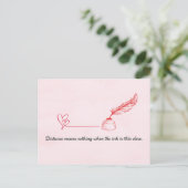 Briefpartner Valentinstag Postkarte (Stehend Vorderseite)