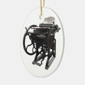 Briefpresse 1888 ovales Ornament (Links)