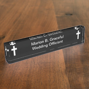 Briefschild für Hochzeitbeamte Namensplakette