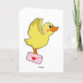 Brieftaube Ente Karte (Rückseite)