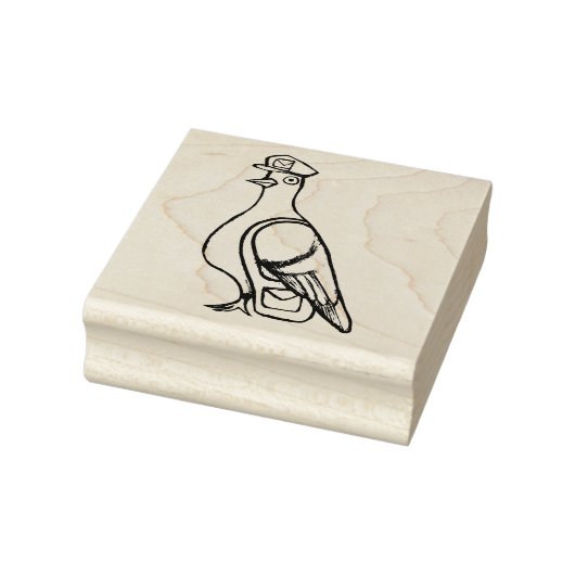 Brieftaubenpost Humor Gummistempel (Stempel)