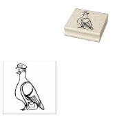 Brieftaubenpost Humor Gummistempel (Stempel)