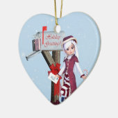Briefträger Elf Mailbox und Geschenke Ornament (Links)