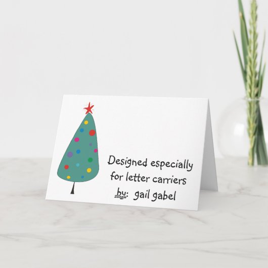 Briefträger Feiertagskarte (Rückseite)