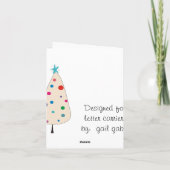 Briefträger Feiertagskarte (Rückseite)