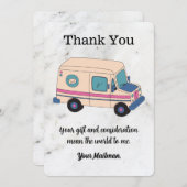 Briefträger Postal Mail Carrier Dankeskarte (Vorne/Hinten)