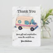 Briefträger Postal Mail Carrier Dankeskarte (Stehend Vorderseite)