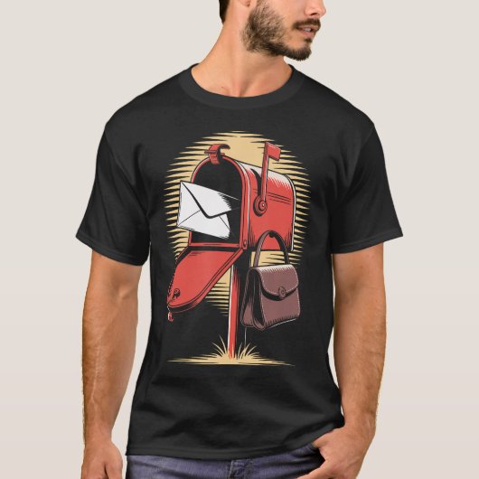 Briefträger Postbote Post T-Shirt (Vorderseite)