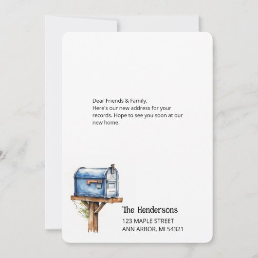 Briefträgerkarten (Rückseite)