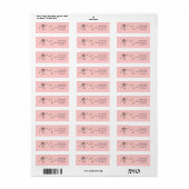 Briefumschlag E-Mail Adress Sticker Ballet Girl (Vorne)