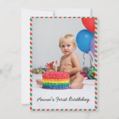 Briefumschlag. Einladung zum Geburtstag. (Rückseite)