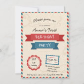 Briefumschlag. Einladung zum Geburtstag. (Vorderseite)