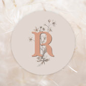 Briefumschlag Hochzeitsaufkleber Rustic Boho Wildb Runder Aufkleber
