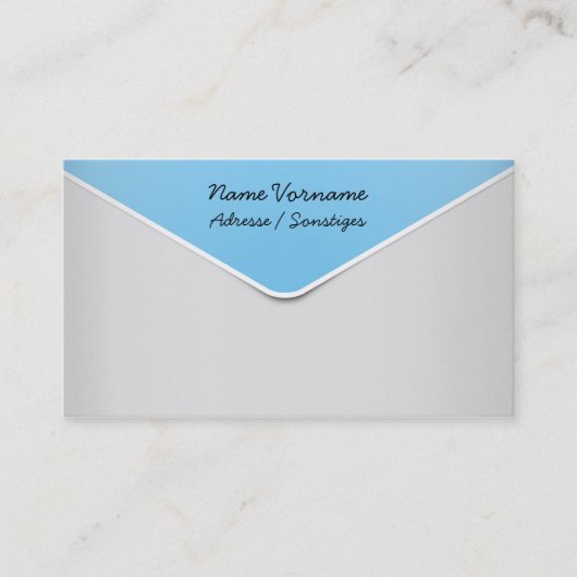 Briefumschlag Visitenkarte (Vorderseite)