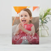 Briefwechsel Flat Vielen Dank Note Card Einladung (Stehend Vorderseite)