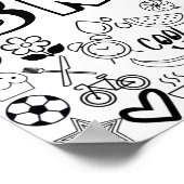 "BRIELLE" Kontur-Design Poster (Ecke)