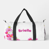Brielle Name Mit Baby-Erdmännchen Und Blumen, Duffle Bag (Vorderseite)