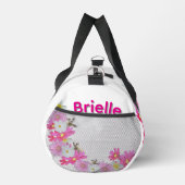Brielle Name Mit Baby-Erdmännchen Und Blumen, Duffle Bag (Rechts)