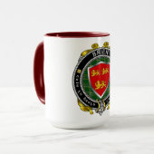 Brien/Bryan Irish Shield Combo Tasse 15oz (Vorderseite Links)