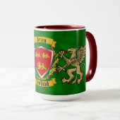 Brien/Bryan Irish Shield & Griffins Personalisiert Tasse (VorderseiteRechts)
