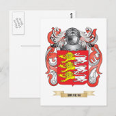 Brienmütze von Waffen (Familienwappen) Postkarte (Vorne/Hinten)