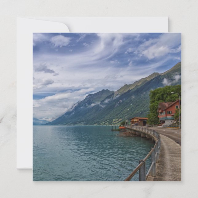 Brienz am wolkigen Tag in der Schweiz (Vorderseite)