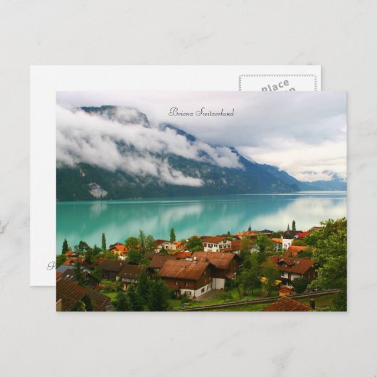 Brienz Schweiz & Brienzersee Postkarte (Vorne/Hinten)