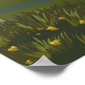 Brienz Schweiz Reiseplakat Poster (Ecke)