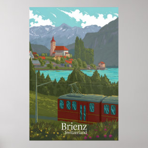 Brienz Schweiz Reiseplakat Poster