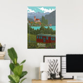 Brienz Schweiz Reiseplakat Poster (Heimbüro)