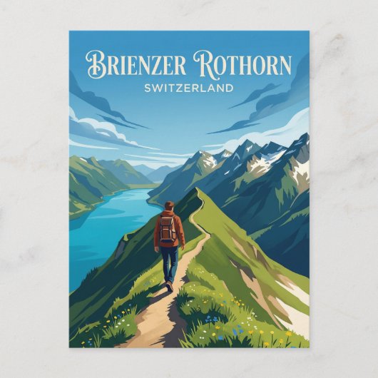 Brienzer Rothorn Schweiz Postkarte (Vorderseite)