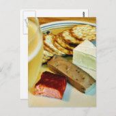 Briese Cheese Lachs Geräucherte Pate Crackers Cham Postkarte (Vorne/Hinten)