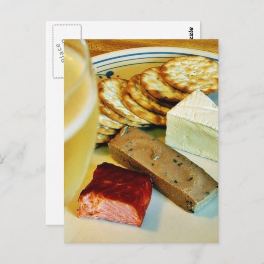 Briese Cheese Lachs Geräucherte Pate Crackers Cham Postkarte (Vorne/Hinten)
