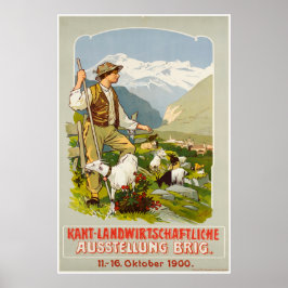 Brig, Kant-Landwirtschaftlicher Poster