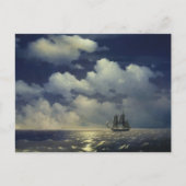 Brig Mercury nach dem Sieg über türkische Schiffe Postkarte (Vorderseite)