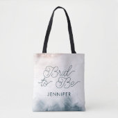 Brig to be Alcohol Tink Blush Blue Moderne Hochzei Tasche (Vorderseite)