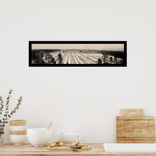 Brigade Camp Jackson Foto 1918 Poster (Küche)