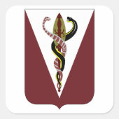 Brigade-Unterstützungsbataillon Quadratischer Aufkleber (Vorderseite)