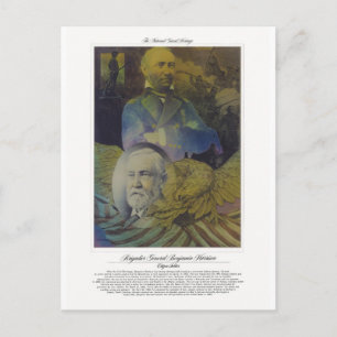 Brigadegeneral Benjamin Harrison Citizen Soldier Postkarte