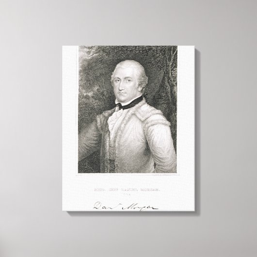Brigadegeneral Daniel Morgan (1736-1802) Grav Leinwanddruck (Vorderseite)