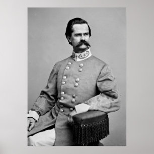 Brigadegeneral Richard L.T. Beale, C.S.A. 1860er Poster