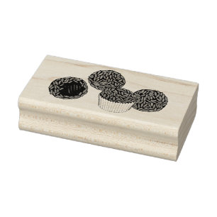 Brigadeiros Brazilian Chocolate Truffles Dessert Gummistempel